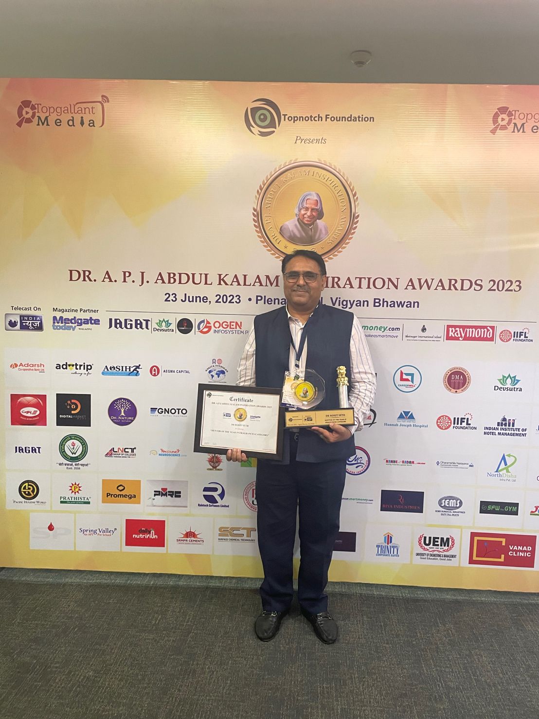 Dr. A.P.J. Abdul Kalam Inspiration Awards 2023 – Mentor of the Year, Fragrances