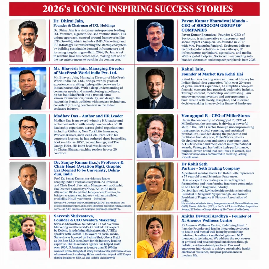 2026's Iconic Inspiring Success Stories